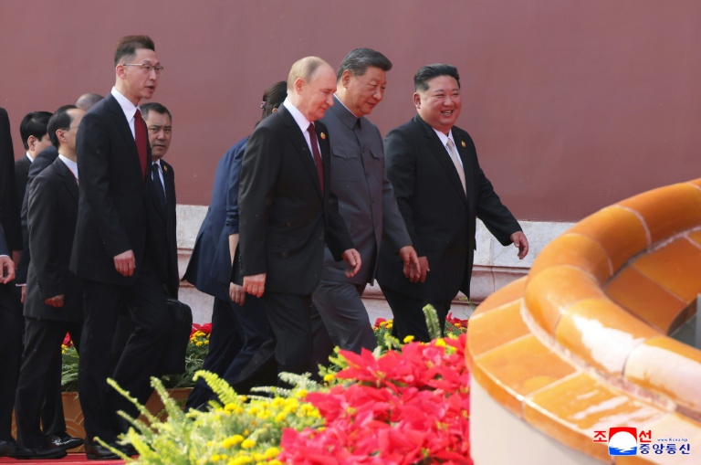 Vladimir Poutine, Xi Jinping et Kim Jong Un à Pékin, le 3 septembre 2025