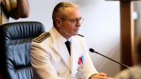 Patrice Faure, alors Haut-Commissaire de Nouvelle-Calédonie, pendant une réunion du 17e gouvernement du territoire français du Pacifique, le 8 juillet 2021 à Nouméa