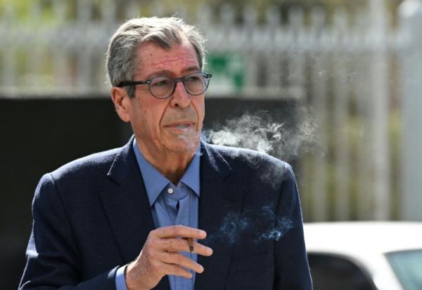 L'ancien maire de Levallois-Perret (Hauts-de-Seine) Patrick Balkany arrive au tribunale de Nanterre le 4 avril 2023