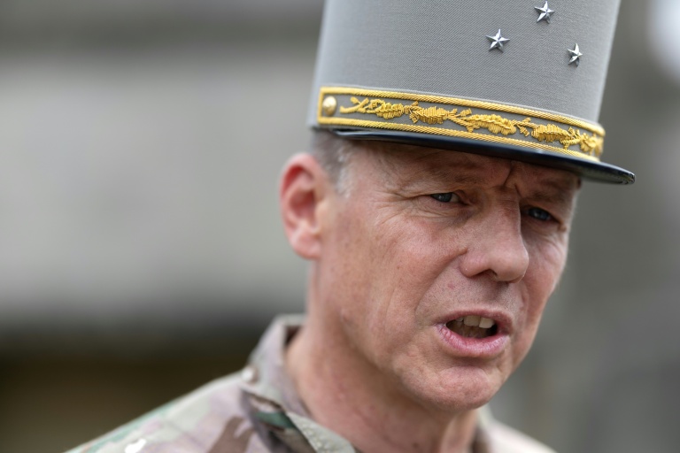 Le général Benoît Aumonnier, commandant en second du Commandement du combat futur (CCF), le 2 juillet à Coëtquidan, dans l'ouest de la France