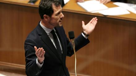 Le ministre délégué chargé de la Transition écologique, Mathieu Lefèvre, le 24 février 2026 à l'Assemblée nationale, à Paris.