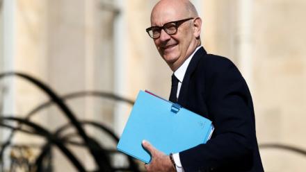 Le ministre de l'Economie, Roland Lescure, arrivant à l'Elysée, à Paris, le 26 mai 2026