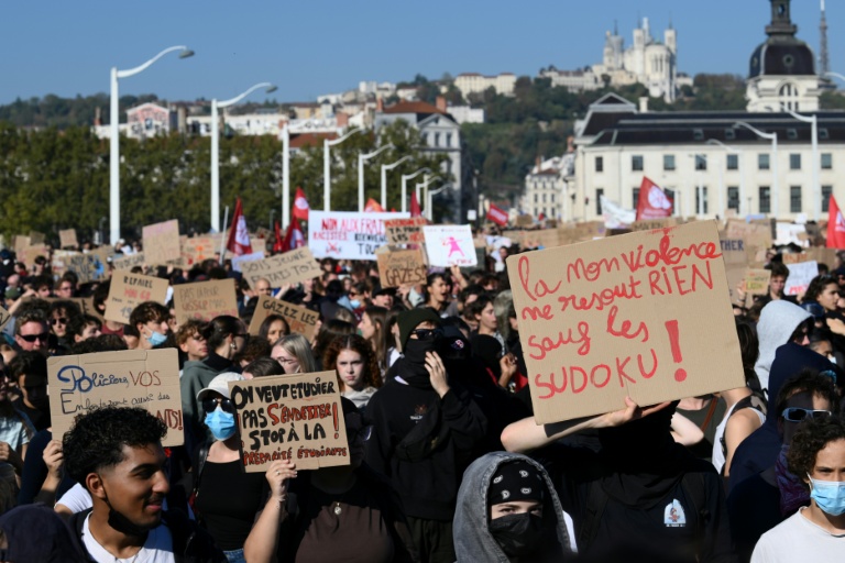 Manifestation de lycéens à Lyon, le 6 octobre 2026