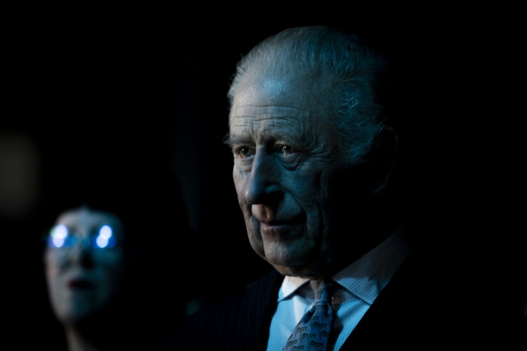 Le roi Charles III lors d'une visite dans des studios d'enregistrement à  Dagenham, près de Londres, le 18 février 2026
