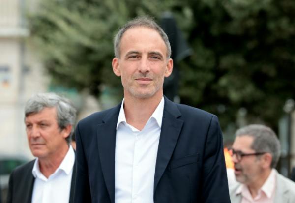 Raphaël Glucksmann à l'université d'été du PS à Blois le 29 août 2026