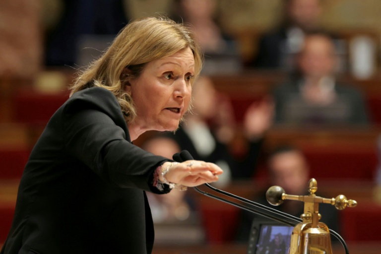 La présidente de l'Assemblée nationale Yaël Braun-Pivet le 12 novembre 2025 à Paris