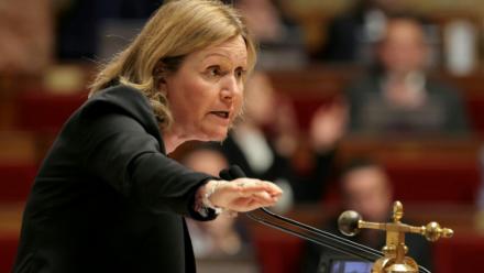 La présidente de l'Assemblée nationale Yaël Braun-Pivet le 12 novembre 2025 à Paris