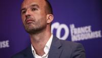 Le coordinateur de LFI Manuel Bompard lors d'une conférence de presse à Paris le 7 juillet 2025