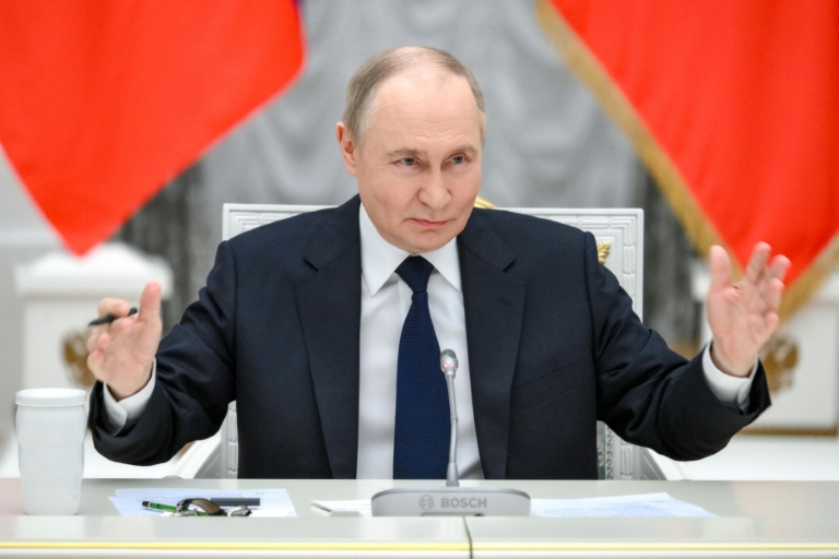 Le président russe Vladimir Poutine à Moscou, le 26 mai 2025