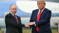 Vladimir Poutine et Donald Trump lors de leur rencontre du 15 août 2025 à Anchorage (Alaska, Etats-Unis)
