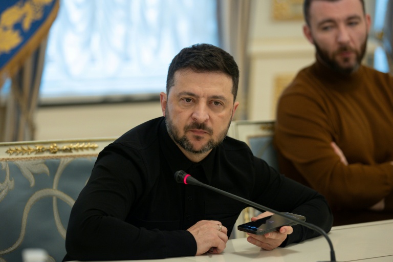 Volodymyr Zelensky à Kiev le 19 octobre 2025