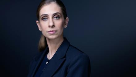 La constitutionnaliste Anne-Charlène Bezzina, le 31 mars 2025 à Paris 