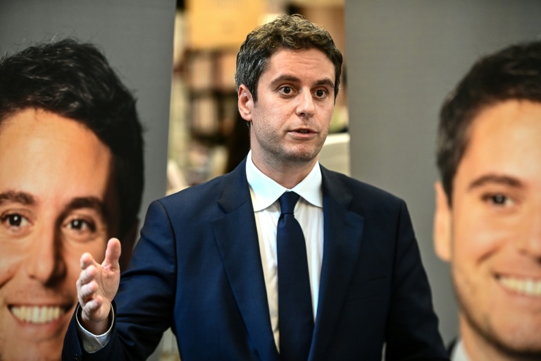 Gabriel Attal (Renaissance) à Bordeaux le 5 mai 2026