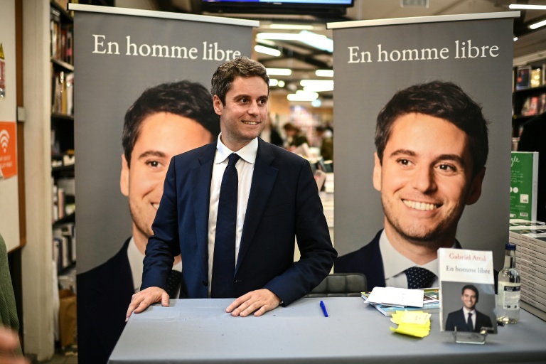 Le secrétaire général de Renaissance Gabriel Attal à Bordeaux le 5 mai 2026