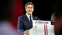 Le secrétaire général du parti Renaissance, Gabriel Attal, à Paris le 30 mai 2026