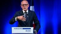 Le candidat du parti Horizons à la présidentielle Édouard Philippe à Reims le 10 mai 2026