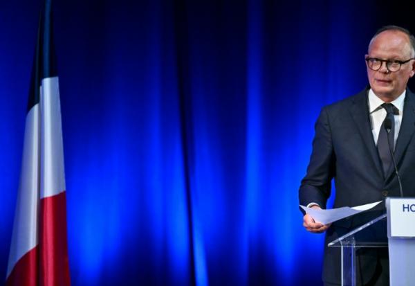 Édouard Philippe, président du parti  Horizons, maire du Havre et candidat à l'élection présidentielle de 2027,  lors d'un rassemblement à Reims ,le 10 mai 2026 dans la Marne