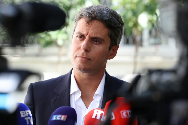 Le secrétaire général de Renaissance Gabriel Attal à Aulnay-sous-Bois, en Seine-Saint-Denis le 20 août 2026