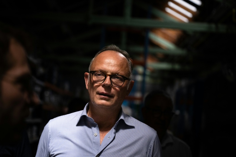 Le maire du Havre et candidat à l'élection présidentielle Edouard Philippe à Fesches-le-Châtel, dans l'est de la France, le 8 juillet 2026, dans le cadre de sa campagne présidentielle