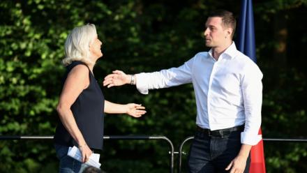 Marine Le Pen et Jordan Bardella à la fête champêtre du RN à Liévin le 4 juillet 2026