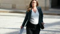 Marine Tondelier, secrétaire nationale Des Ecologistes et candidate à la présidentielle, arrive à l'Elysée, le 18 septembre 2026 à Paris