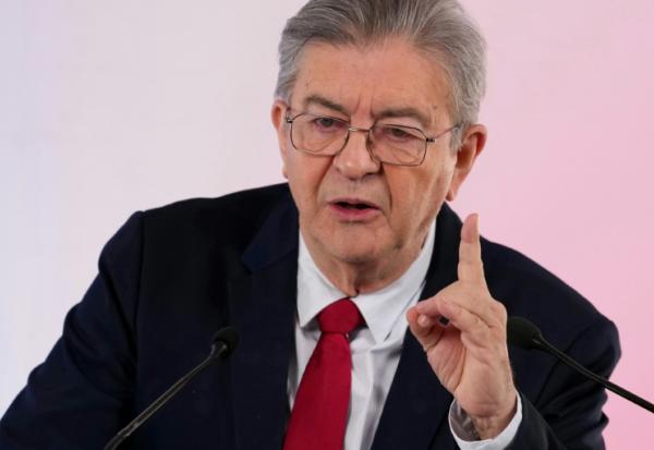Le candidat Insoumis à l'élection présidentielle, Jean-Luc Mélenchon, à Paris le 28 octobre 2026