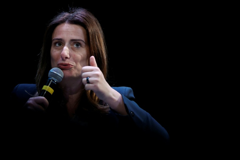 La cheffe des Écologistes Marine Tondelier, le 11 avril 2026 à Paris 