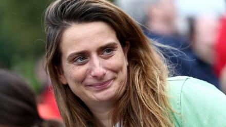 La cheffe des Ecologistes Marine Tondelier à Lens dans le Pas-de-Calais le 13 octobre 2026