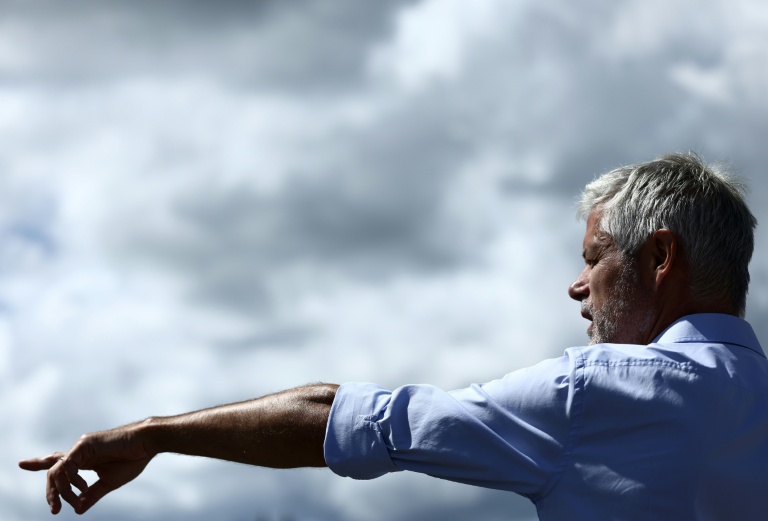 Laurent Wauquiez au Mont Mezenc près des Estables en Haute-Loire, le 30 août 2026