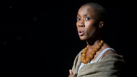 La chanteuse malienne Rokia Traoré à Aix-en-Provence, le 3 juillet 2018 dans les Bouches-du-Rhône