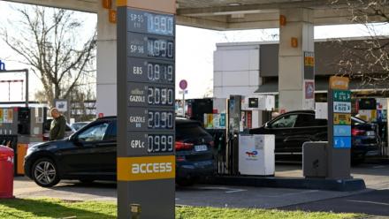 Une station-essence à Forbach, le 27 mars 2026 