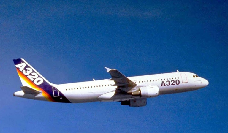 Un avion Airbus A320 à Toulouse, le 3 février 2001