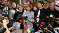 Gisèle Pelicot s'adresse à la presse le 19 décembre 2024 à Avignon après que la cour d'assises a rendu son verdict dans le procès des viols de Mazan 