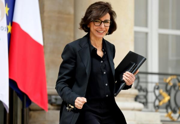 Rachida Dati sur le perron de l'Elysée, le 21 mai 2024 à Paris