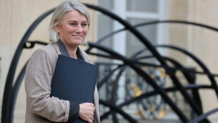 La ministre de la Santé, Stéphanie Rist, à la sortie du Conseil des ministres à l'Elysée, Paris, le 28 janvier 2026