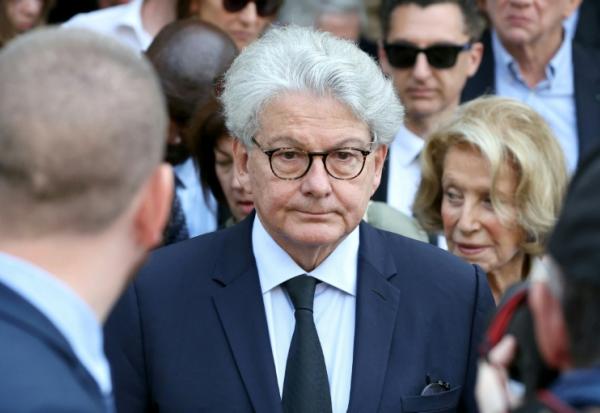 L'ancien commissaire européen Thierry Breton à Paris, le 13 juin 2025