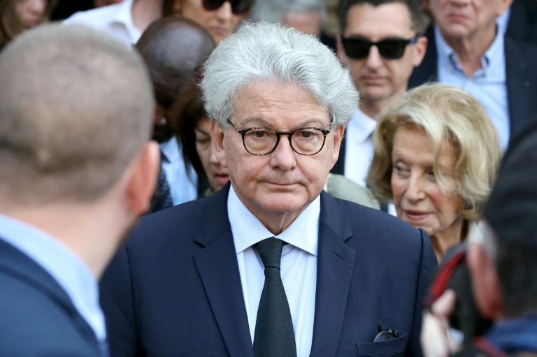 L'ancien commissaire européen Thierry Breton à Paris, le 13 juin 2025