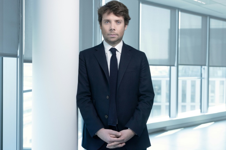 Benjamin Duhamel au siège de BFMTV à Paris le 9 avril 2025