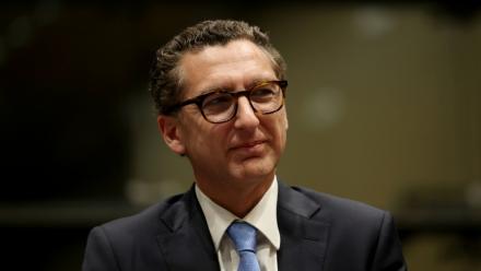Le président du directoire de Canal+ Maxime Saada le 1er avril 2024 à l'Assemblée nationale à Paris