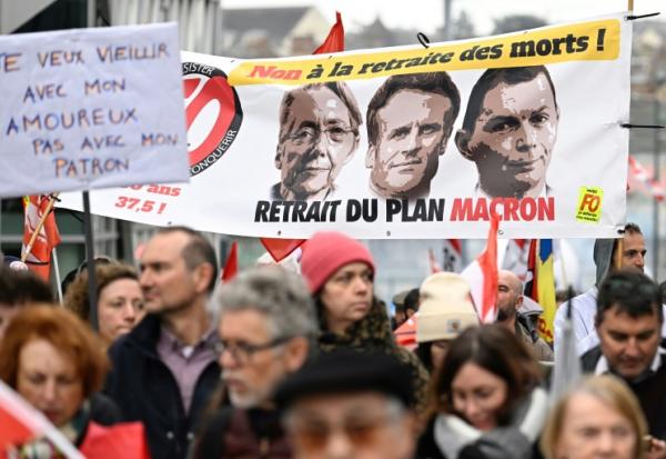 Manifestation contre la réforme des retraites à Rennes, le 22 mars 2023