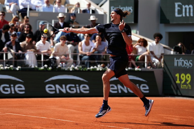 L'Allemand Alexander Zverev, N.3 mondia, en finale de Roland-Garros contre l'Italien Flavio Cobolli, le 7 juin 2026 à Paris