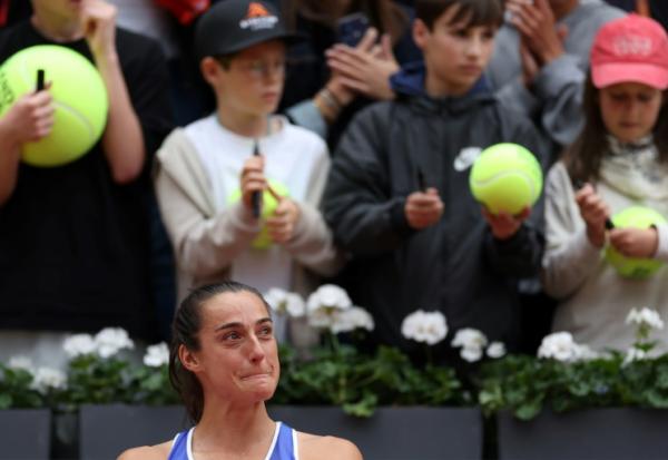 La Française Caroline Garcia a été éliminée dès le premier tour de son dernier Roland-Garros le 26 mai 2025 à Paris
