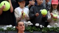 La Française Caroline Garcia a été éliminée dès le premier tour de son dernier Roland-Garros le 26 mai 2025 à Paris
