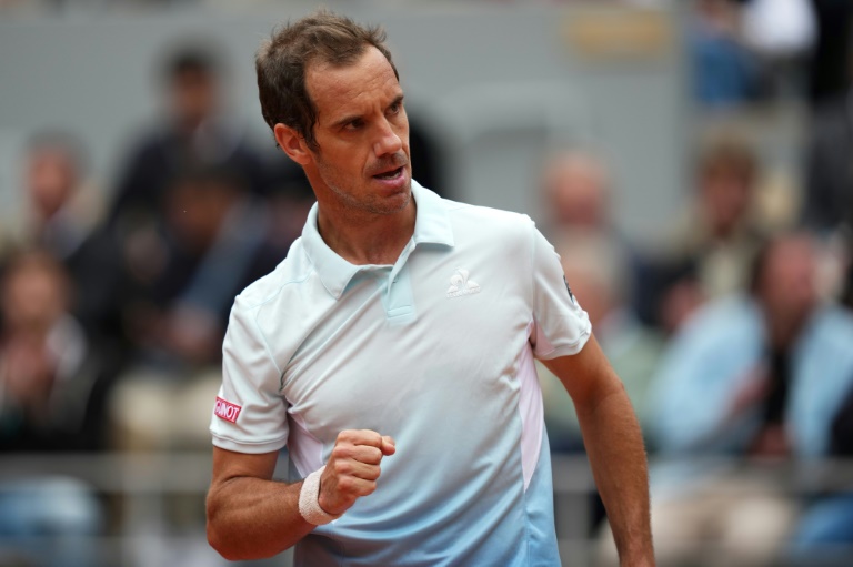 Le Français Richard Gasquet lors du premier tour de Roland-Garros le 26 mai 2025 à Paris