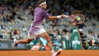 L'Italie Flavio Cobolli en quart de finale de Roland-Garros contre le Canadien Felix Auger-Aliassime le 3 juin 2026 à Paris