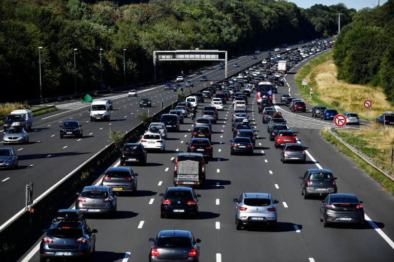 Sur l'A10, au sud de Paris, le 6 septembre 2022