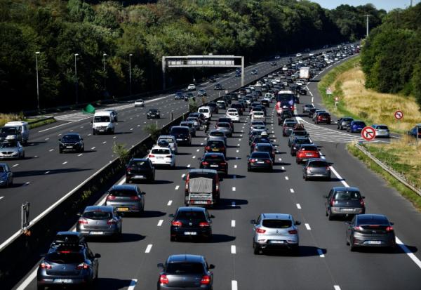 Sur l'A10, au sud de Paris, le 6 septembre 2022