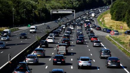Sur l'A10, au sud de Paris, le 6 septembre 2022
