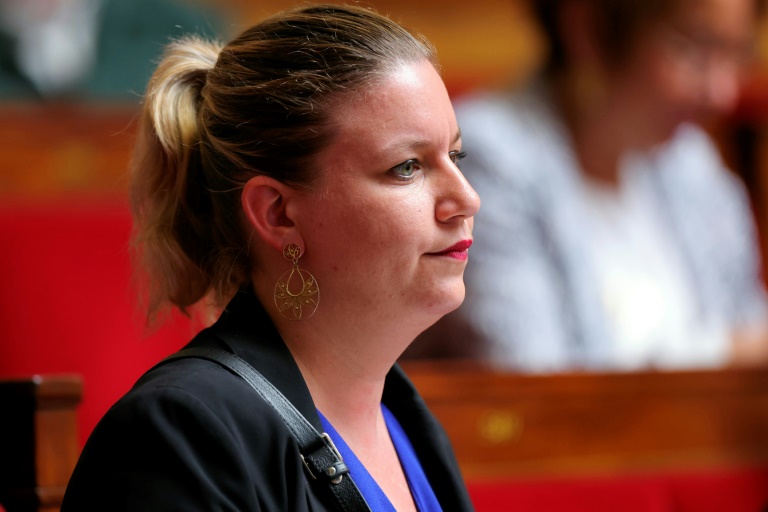 La présidente des députés LFI, Mathilde Panot, à l'Assemblée nationale, le 8 avril 2025 à Paris