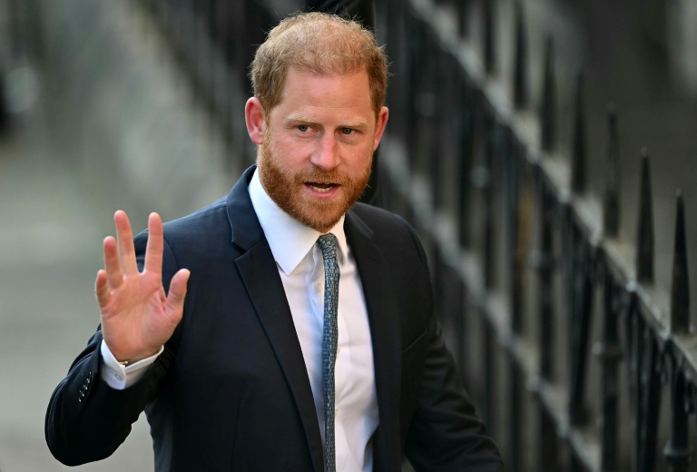 Le prince Harry, duc de Sussex, à son arrivée à la Haute Cour de justice britannique à Londres, le 8 avril 2025  